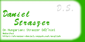 daniel straszer business card
